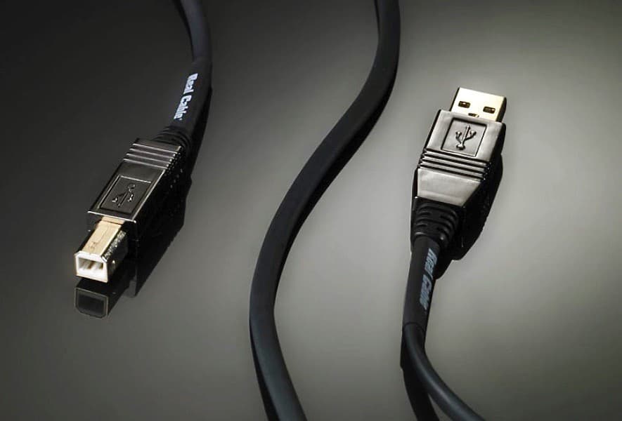 REAL CABLE UNIVERS Câble USB A/B Haute Qualité pour Liaison entre DAC et MAC/PC