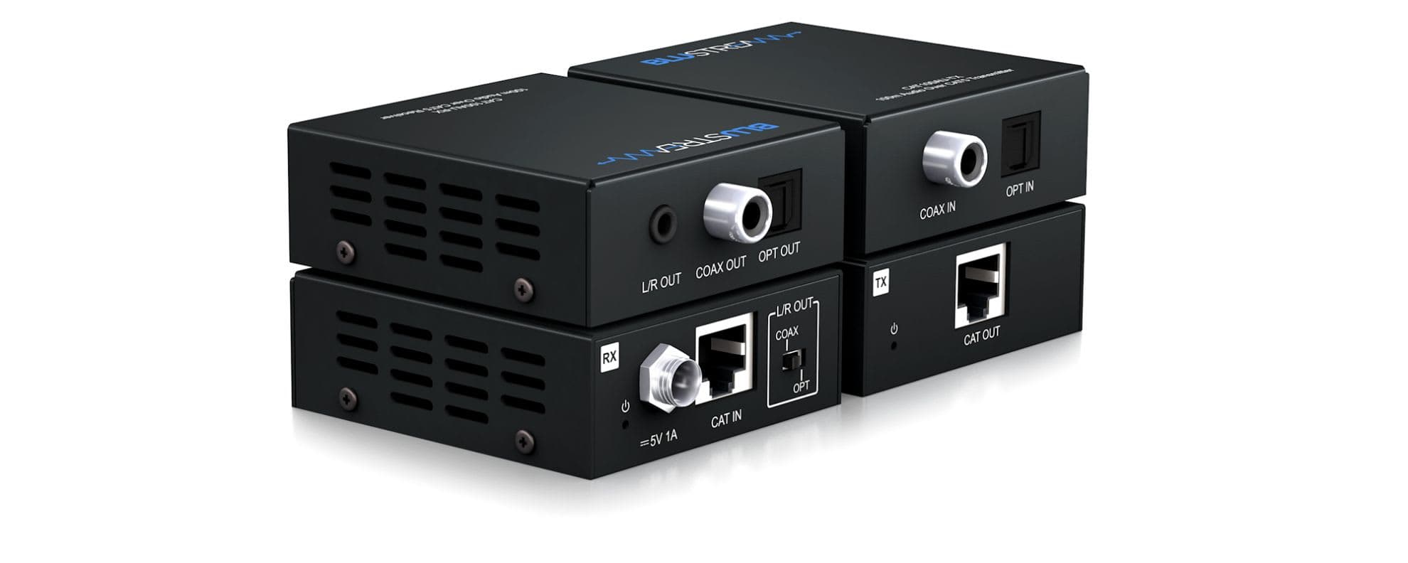 BLUSTREAM CAT100AU Kit d'Extension Audio sur Câble CAT + DAC 24bits/192kHz