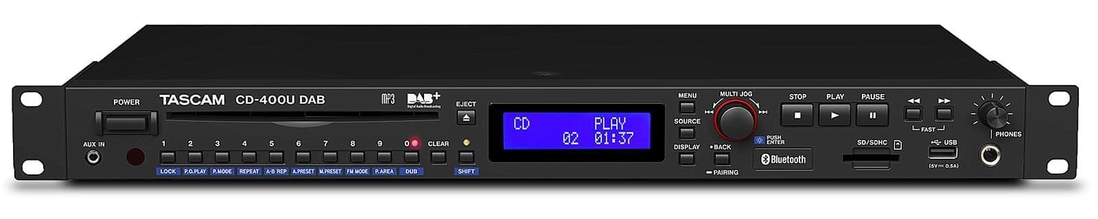 TASCAM CD-400UDAB Lecteur Multimédia Professionnel avec Radio DAB+ et Récepteur Bluetooth