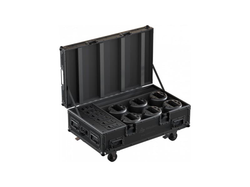 PROLIGHTS SMART BATPLUSG2 Pack de 6 Projecteurs Sur Batterie FULL RGBW 4 X 20 Watts IP65 En Flightcase
