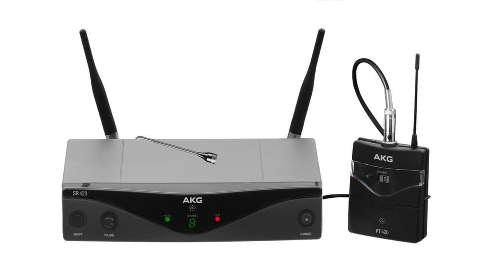 AKG WMS420 PRESENTER SET SYSTÈME SANS FIL AVEC MICROPHONE CRAVATE C417L BANDE B1