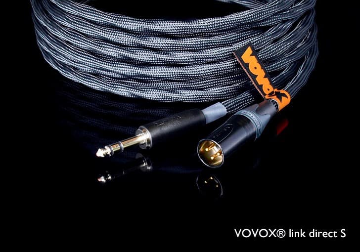 VOVOX® Link Direct S Câble Jack TRS/Jack TRS de 7,5m (La Paire)