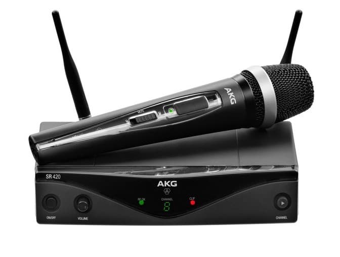 AKG WMS420 VOCAL SET D5 SYSTÈME SANS FIL AVEC MICROPHONE DE CHANT HT420 BANDE U2