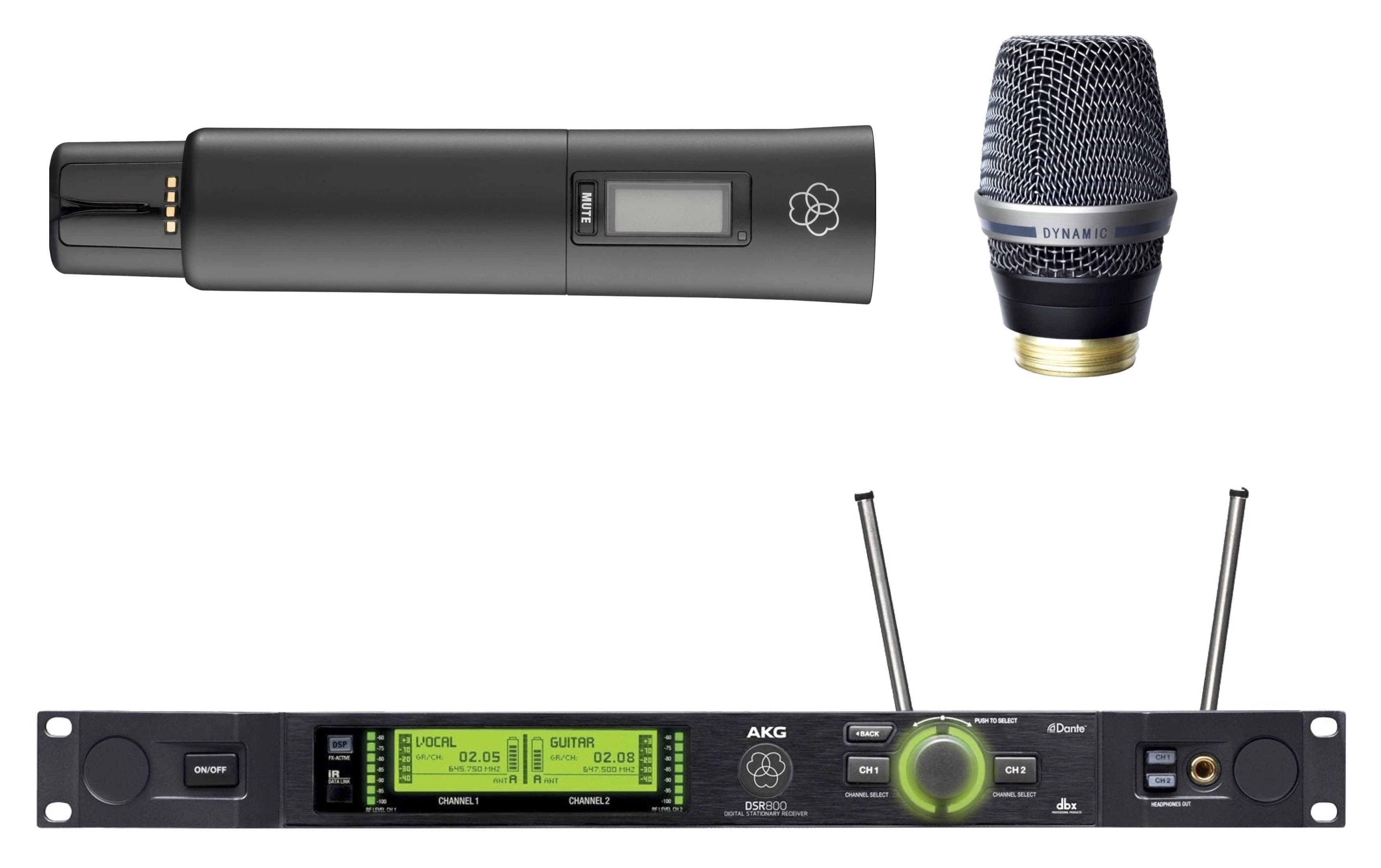 AKG DMS800 SET DHT-D7 Système Numérique Sans Fil Avec Microphone DHT800 & Capsule Dynamique D7WL1